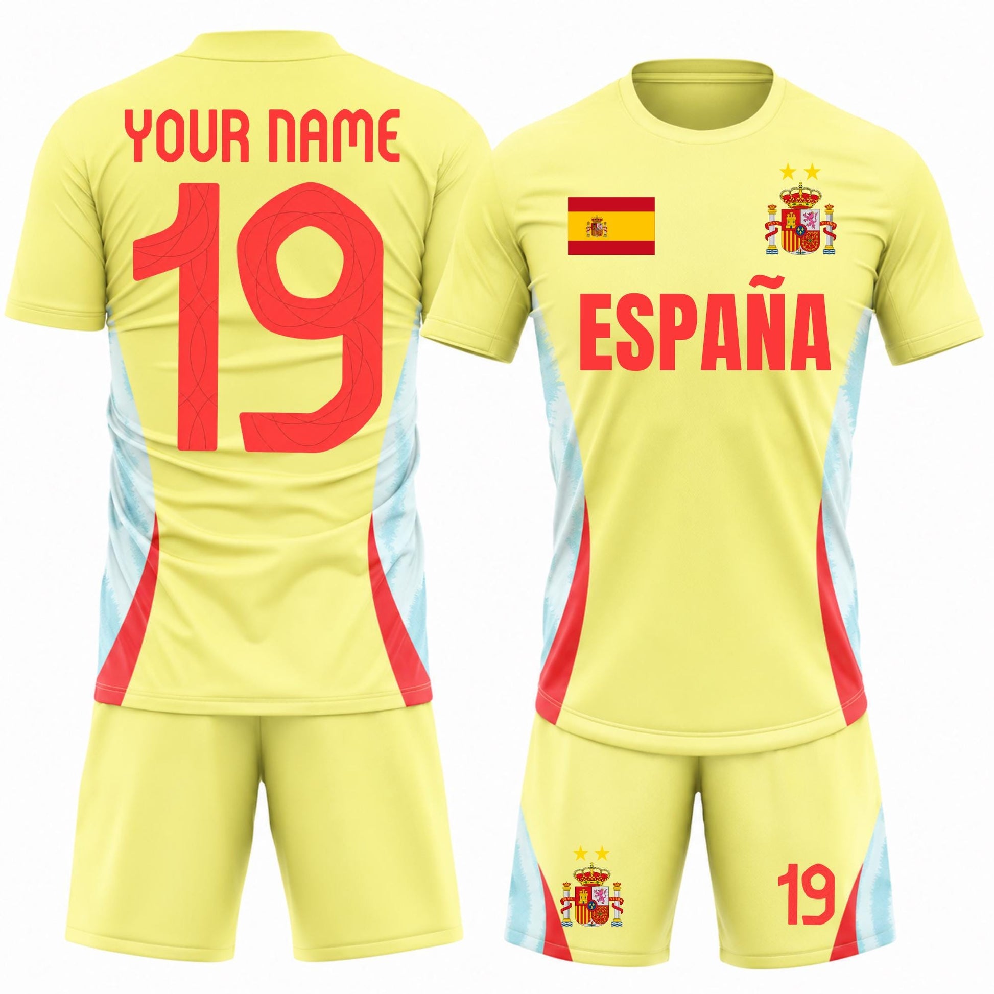 Spain 2026 custom soccer jersey with personalized name and number - photo 5