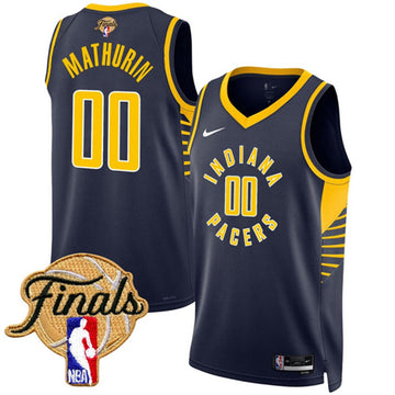 Bennedict Mathurin Indiana Pacers navy jersey