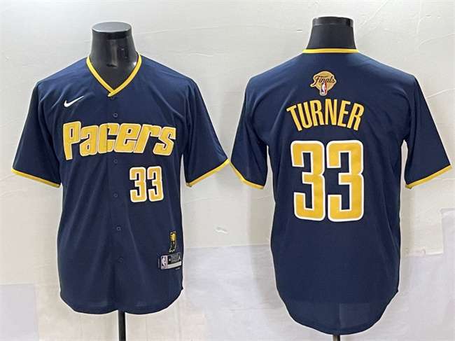 Myles Turner Indiana Pacers navy Vapor jersey