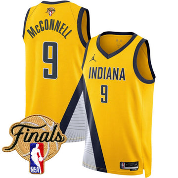 TJ McConnell Indiana Pacers yellow jersey
