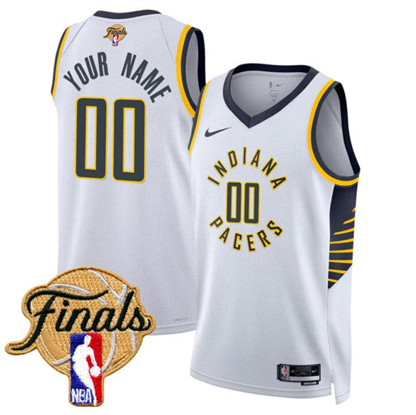 Custom Indiana Pacers white jersey