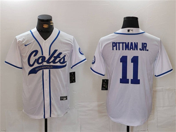 Michael Pittman Jr Indianapolis Colts white jersey