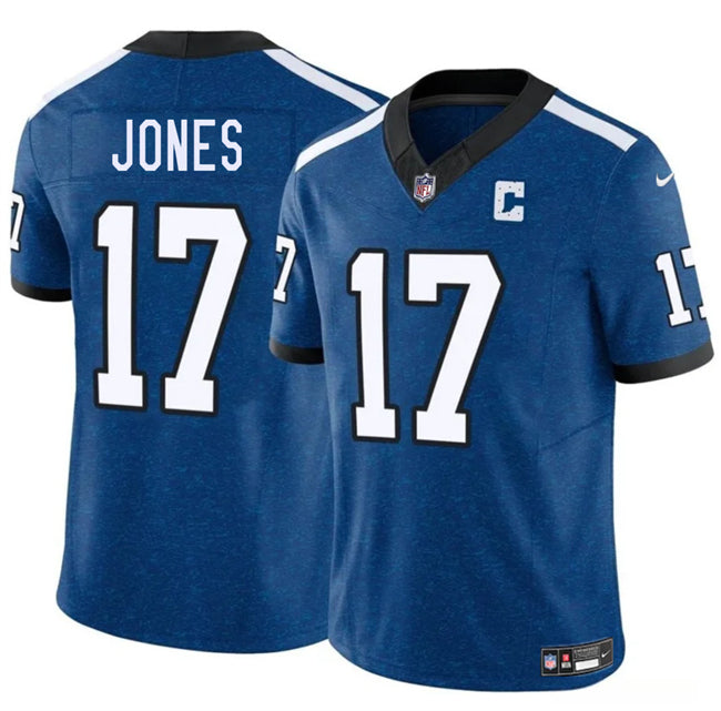 Daniel Jones Indianapolis Colts blue Throwback jersey