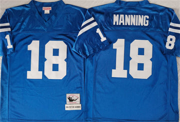 Peyton Manning Indianapolis Colts blue Throwback jersey