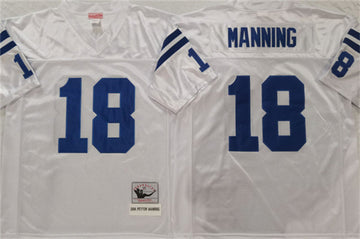 Peyton Manning Indianapolis Colts white Throwback jersey