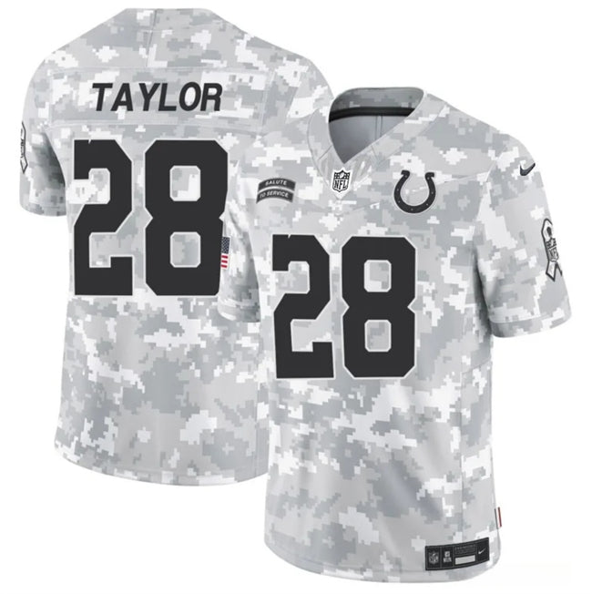 Jonathan Taylor Arctic Indianapolis Colts camo Salute To Service jersey