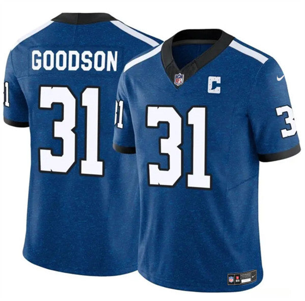 Tyler Goodson Indianapolis Colts blue Throwback jersey