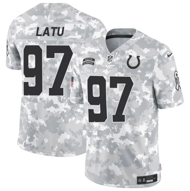 Laiatu Latu Arctic Indianapolis Colts camo Salute To Service jersey