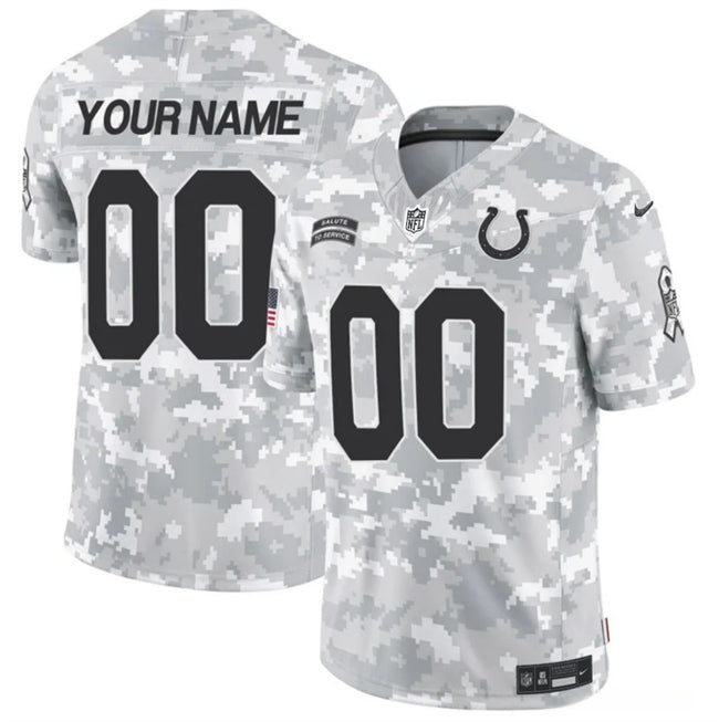 Custom Indianapolis Colts camo Salute To Service jersey