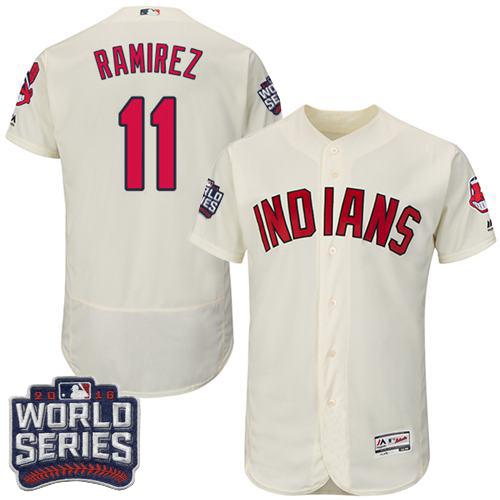 Jose Ramirez Cleveland Guardians cream Authentic jersey