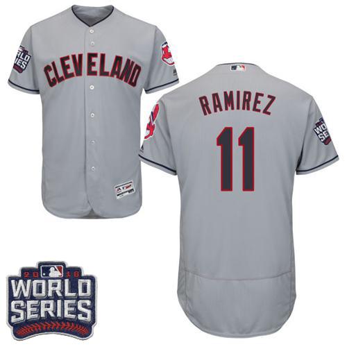 Jose Ramirez Cleveland Guardians grey Authentic jersey