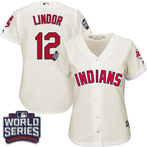 Francisco Lindor Cleveland Guardians cream Alternate jersey