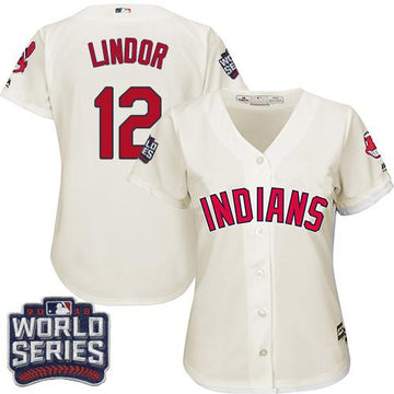Francisco Lindor Cleveland Guardians cream Alternate jersey