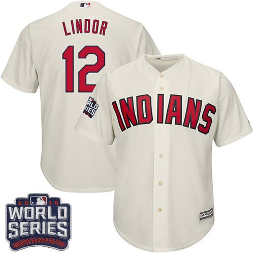 Francisco Lindor Cleveland Guardians cream Alternate jersey