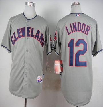 Francisco Lindor Cleveland Guardians grey jersey