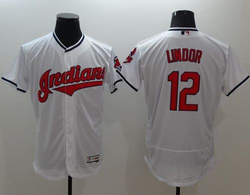 Francisco Lindor Cleveland Guardians white Authentic jersey
