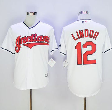 Francisco Lindor Cleveland Guardians white jersey
