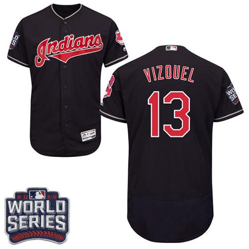 Omar Vizquel Cleveland Guardians navy Authentic jersey