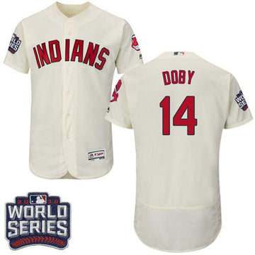 Larry Doby Cleveland Guardians cream Authentic jersey