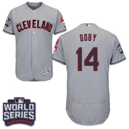 Larry Doby Cleveland Guardians grey Authentic jersey