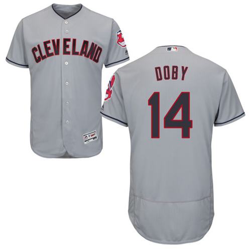 Larry Doby Cleveland Guardians grey Authentic jersey