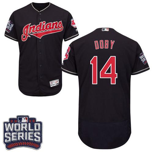 Larry Doby Cleveland Guardians navy Authentic jersey
