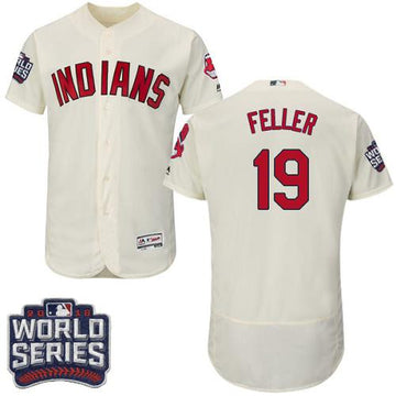 Bob Feller Cleveland Guardians cream Authentic jersey