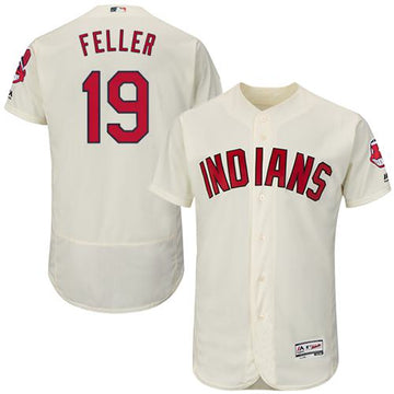 Bob Feller Cleveland Guardians cream Authentic jersey