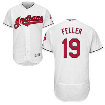 Bob Feller Cleveland Guardians white Authentic jersey