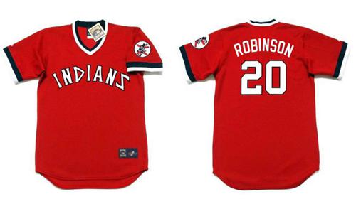 Eddie Robinson Cleveland Guardians red jersey