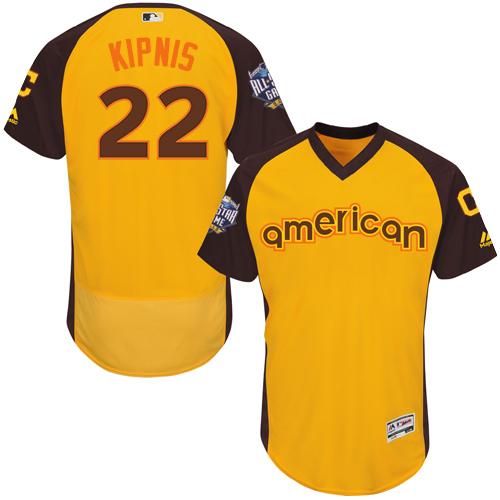 Jason Kipnis Cleveland Guardians gold All-Star jersey
