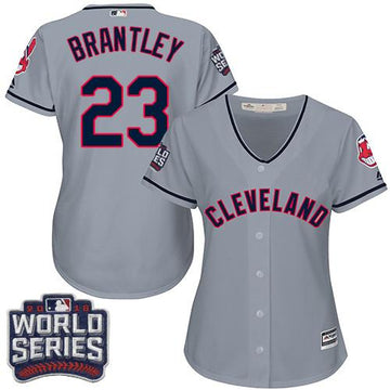 Michael Brantley Cleveland Guardians grey Road jersey