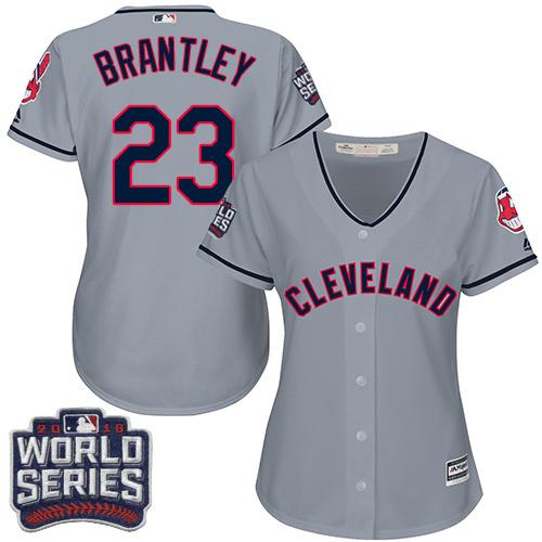 Michael Brantley Cleveland Guardians grey Road jersey