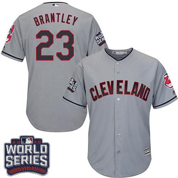 Michael Brantley Cleveland Guardians grey Road jersey