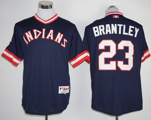 Michael Brantley Cleveland Guardians navy jersey