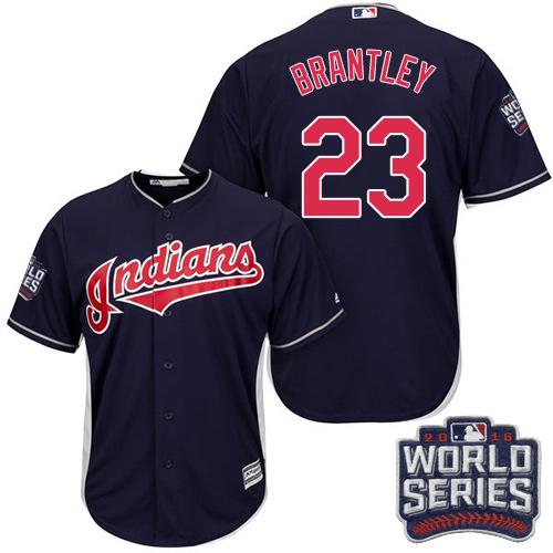 Michael Brantley Cleveland Guardians navy Alternate jersey