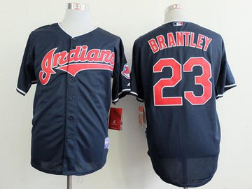 Michael Brantley Cleveland Guardians navy jersey