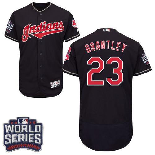 Michael Brantley Cleveland Guardians navy Authentic jersey
