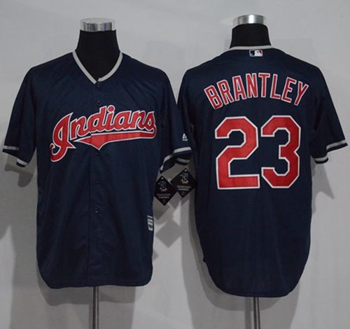 Michael Brantley Cleveland Guardians navy jersey