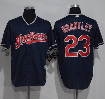 Michael Brantley Cleveland Guardians navy jersey