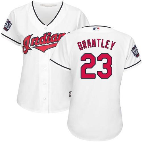Michael Brantley Cleveland Guardians white Home jersey
