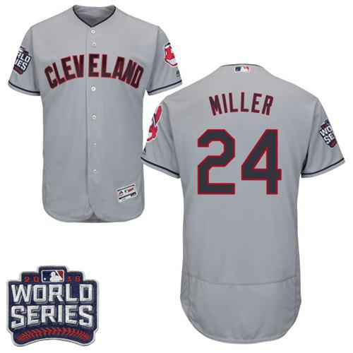 Andrew Miller Cleveland Guardians grey Authentic jersey