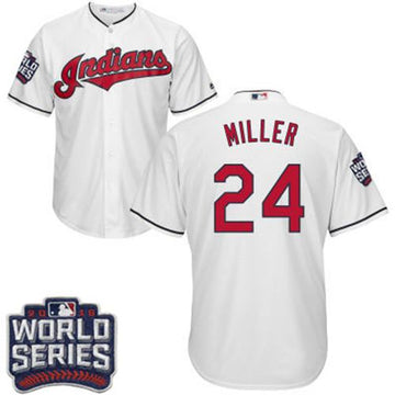 Andrew Miller Cleveland Guardians white Home jersey