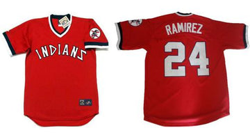 Manny Ramirez Cleveland Guardians red jersey