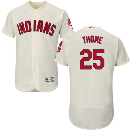Jim Thome Cleveland Guardians cream Authentic jersey
