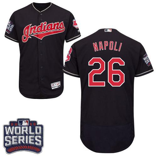 Mike Napoli Cleveland Guardians navy Authentic jersey