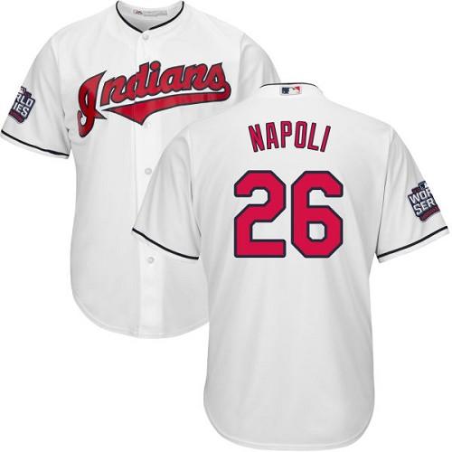 Mike Napoli Cleveland Guardians white Home jersey