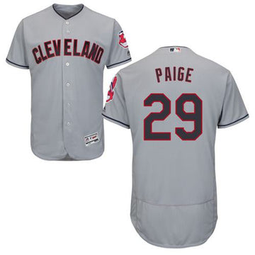 Satchel Paige Cleveland Guardians grey Authentic jersey