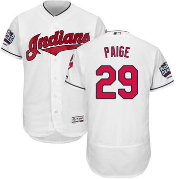 Satchel Paige Cleveland Guardians white Authentic jersey