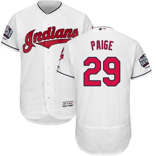 Satchel Paige Cleveland Guardians white Authentic jersey